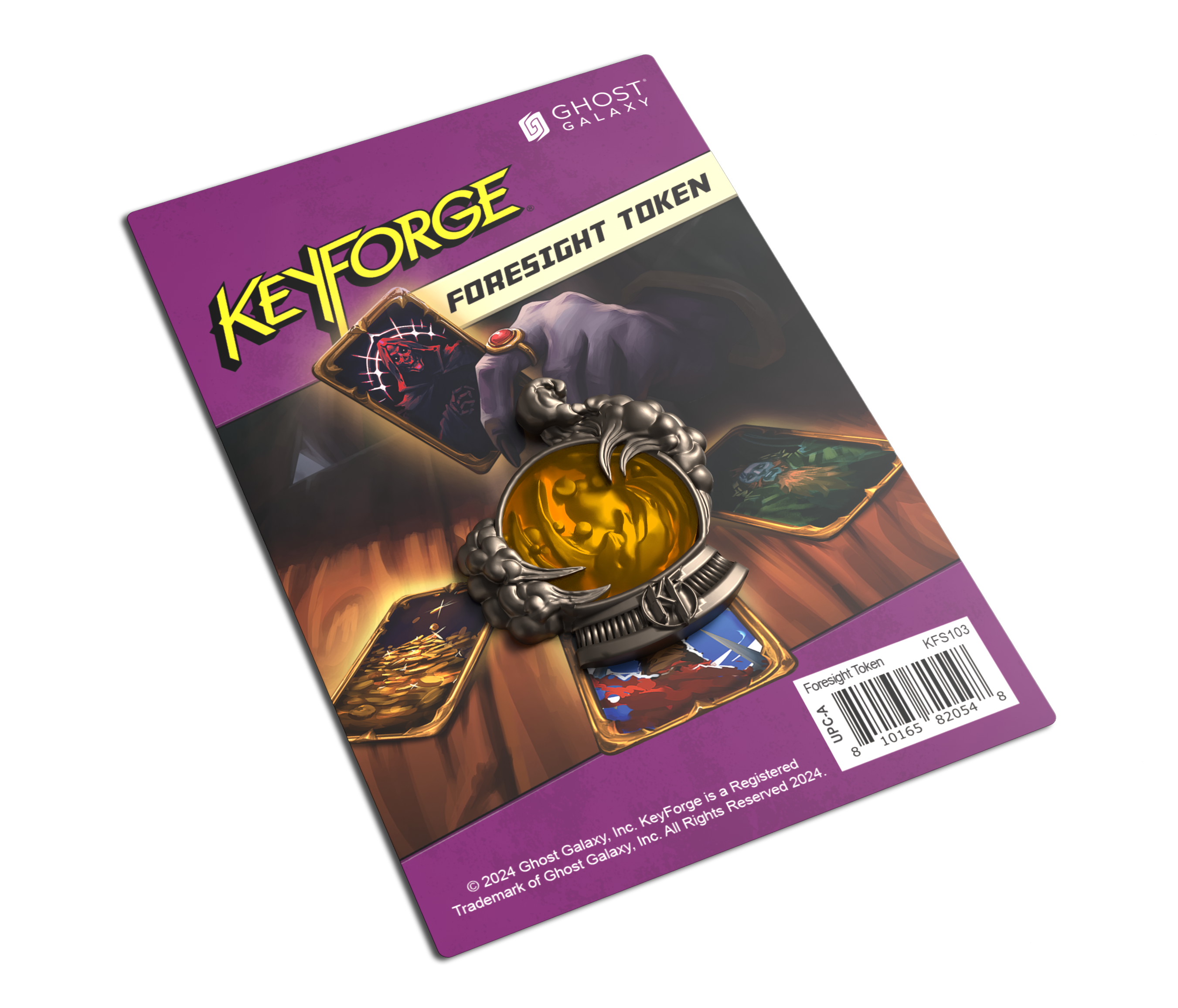KeyForge: Foresight Token -Orange – Ghost Galaxy