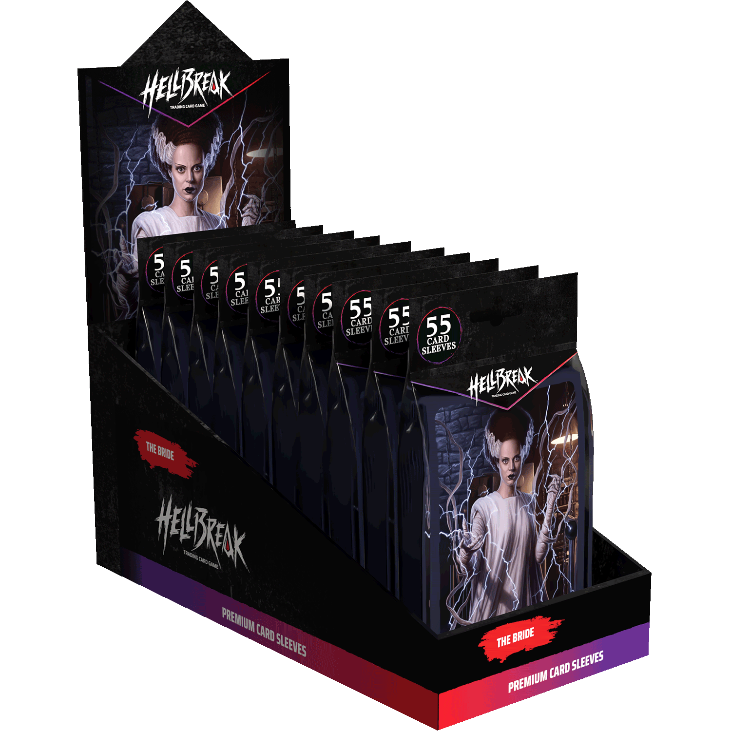 Hellbreak Supplies: The Bride Premium Card Sleeves Display (10 Packs)