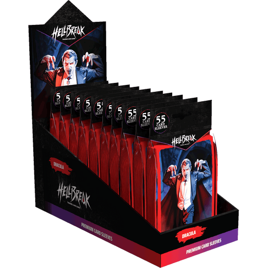 Hellbreak Supplies: Dracula Premium Card Sleeves Display (10 Packs)