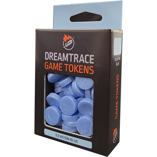 DreamTrace Game Tokens: Icewyrm Blue