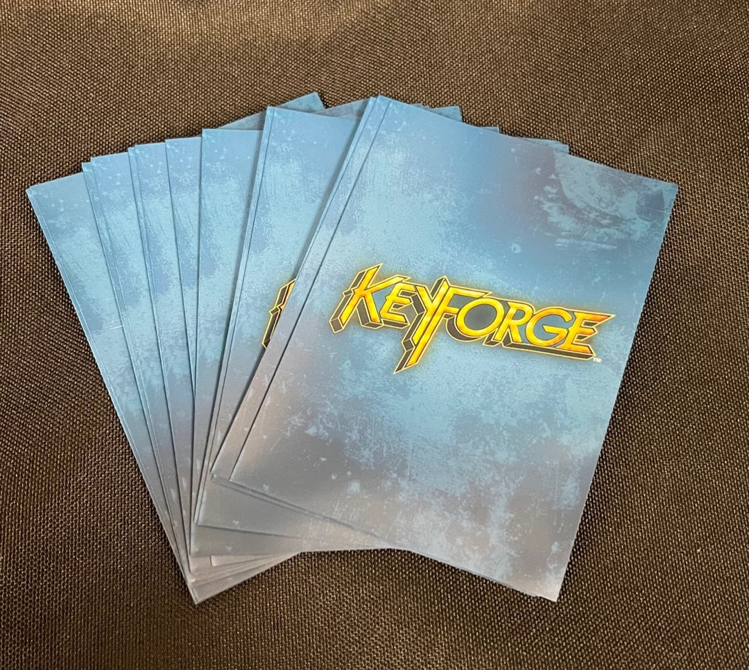KeyForge: Logo Card Sleeves - Blue