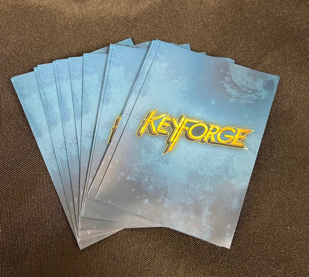 KeyForge: Logo Card Sleeves - Blue – Ghost Galaxy