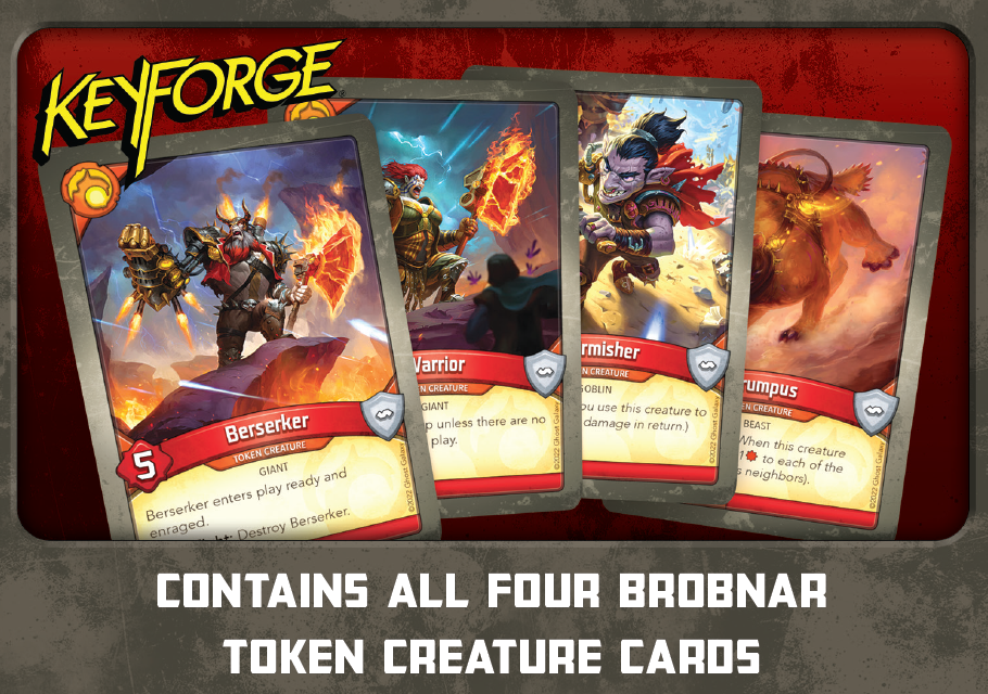 KeyForge - Token Creature Card Set (Brobnar)