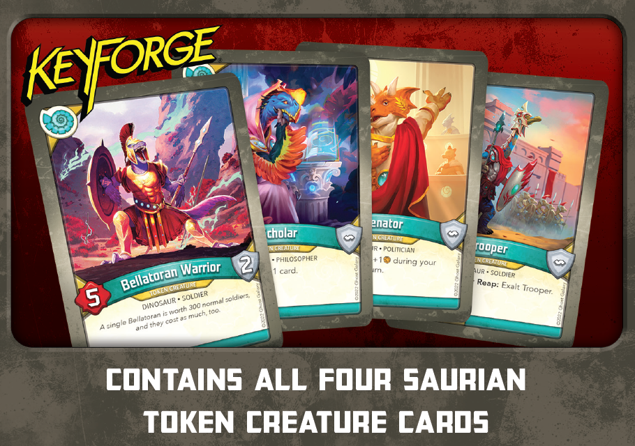 KeyForge - Token Creature Card Set (Saurien)